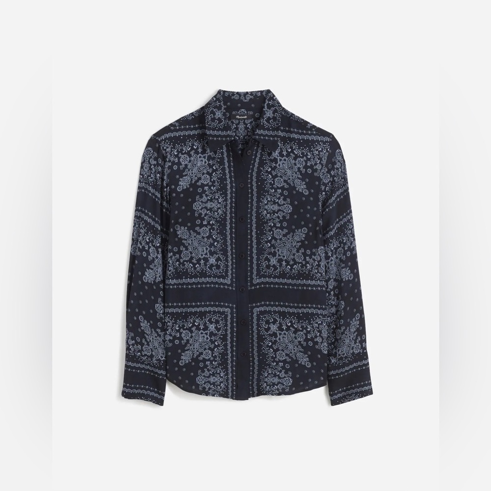 Madewell Black and Gray Button Down Shirt - Picture 6 of 9